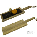 Mango plank black board foodsafe 69x20x2cm.