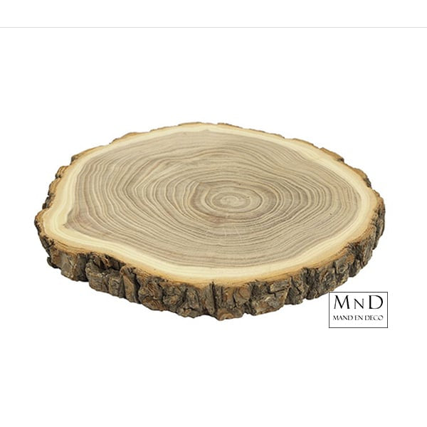 Boomschijf rond Nick M naturel  L18B18H1,5CM