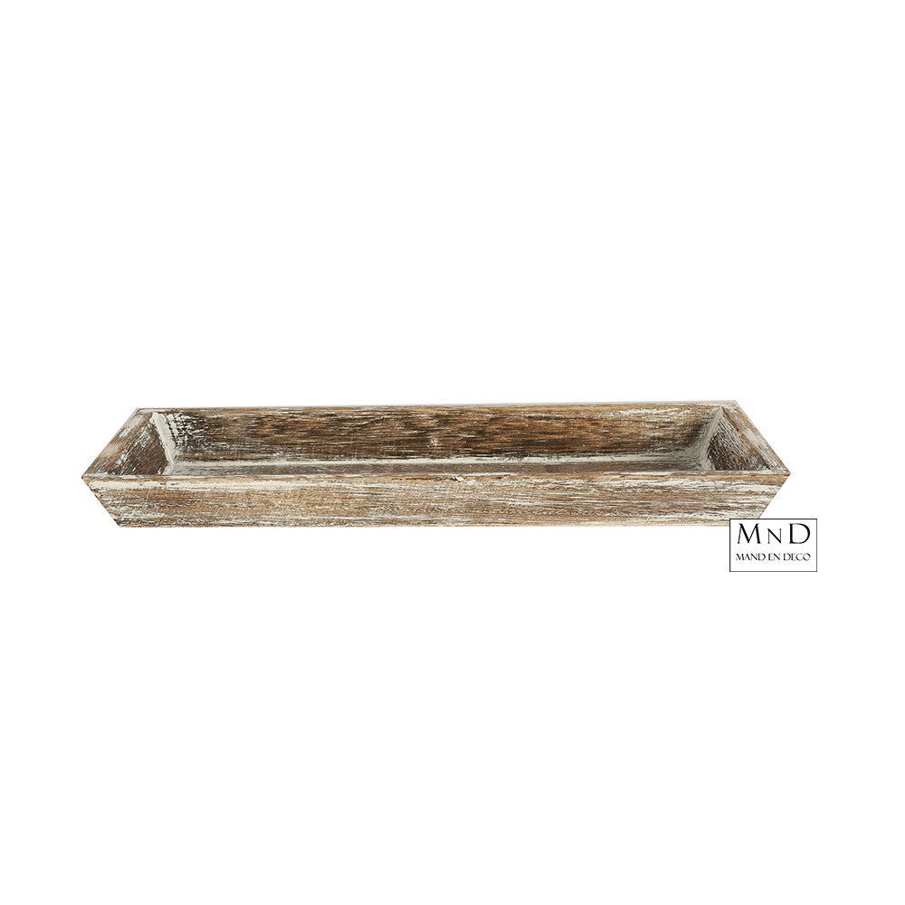 Dienblad rh Margret S grey-wash 29,5x11,5xH3cm