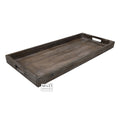 Dienblad rechthoek Charan XL bruin 30x70xH4,5cm
