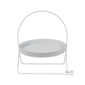 Etagere Luka 1 o/voet wit 31x30xH36cm