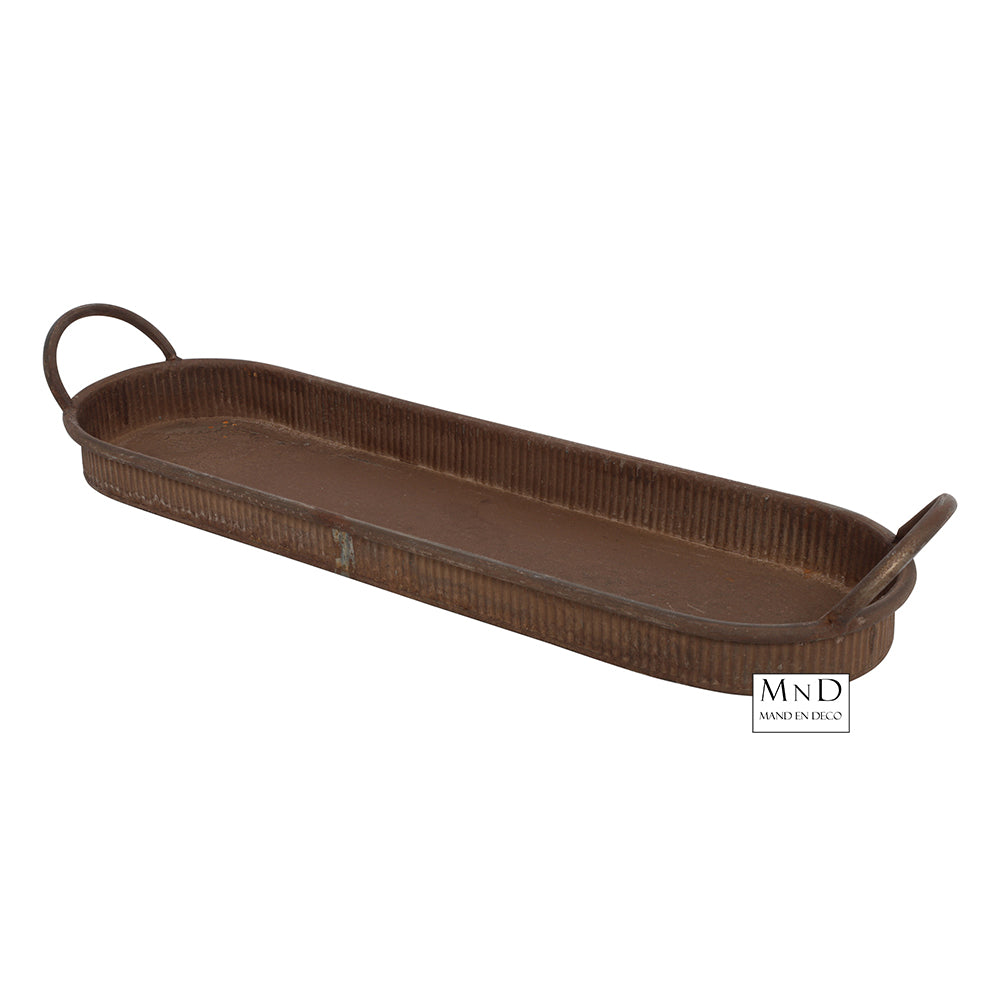 Dienblad rh Bonnie XL roest 68.5x18xH4.5cm