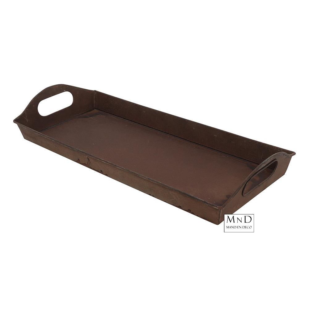 Dienblad rh Charlice M roest 41.5x17.5xH3cm