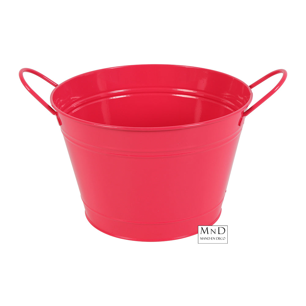 Emmer m/handvat Norene roze L Ø26x18cm