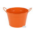 Emmer m/handvat Norene oranje S Ø20x14cm
