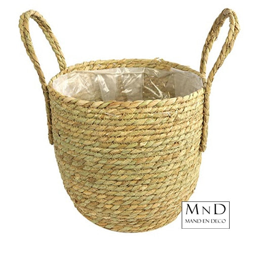 Mand touw Carlijn S naturel 28x28xH30cm van €6.99 nu