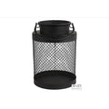 Windlicht Lancy rond zwart M 20x20x28.5cm