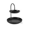 Etagère rond Perks S zwart 29.8x20x36.5cm