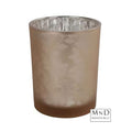 Theelichthouder Linde rond bruin L Ø10x12.5cm