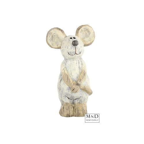 Muis Cato L crème Sweet mouse 8.5x11.5xH20cm