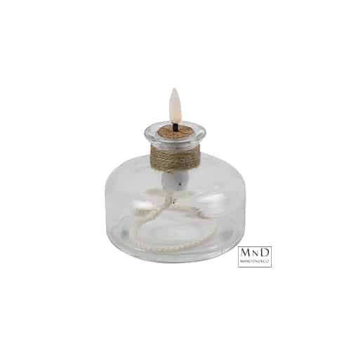Lamp fles LED rond Lyon helder L9,5B9,5H10,2CM