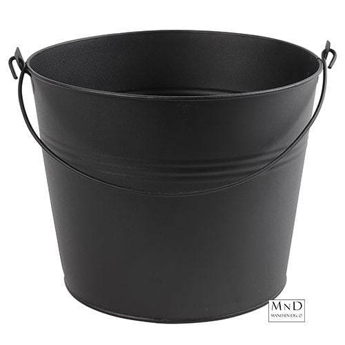 Emmer Bean rond zwart XL Ø23.5H20.5CM
