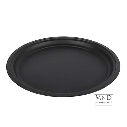 Plateau Sion rond zwart L Ø40x3cm