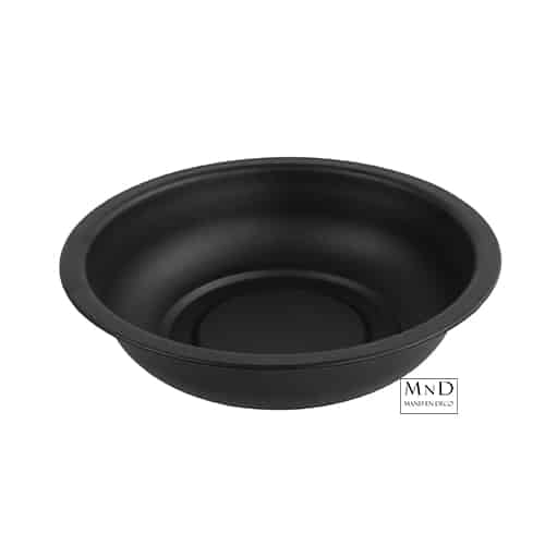 Schaal Sion rond zwart M Ø31x8cm