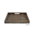 Dienblad Charan bruin vierkant S 30x30x3.5cm