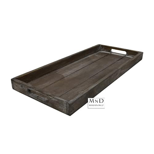 Dienblad Charan bruin rechthoek S 21x48.5x3.5cm