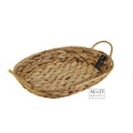 Mand vita ovaal waterhyacinth  M  38x27x6/10cm