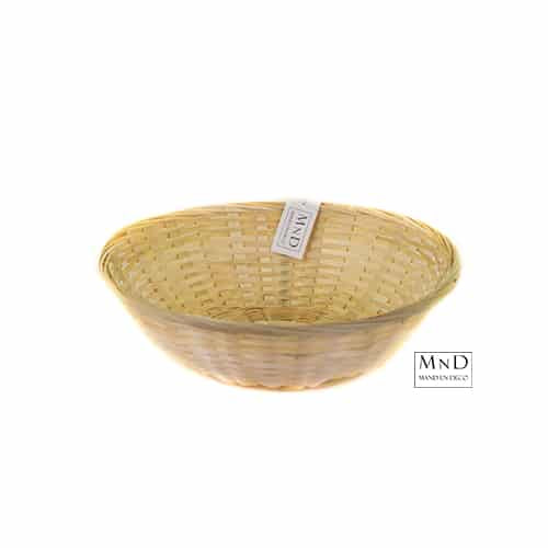 Bamboe broodmand rond 25x8cm