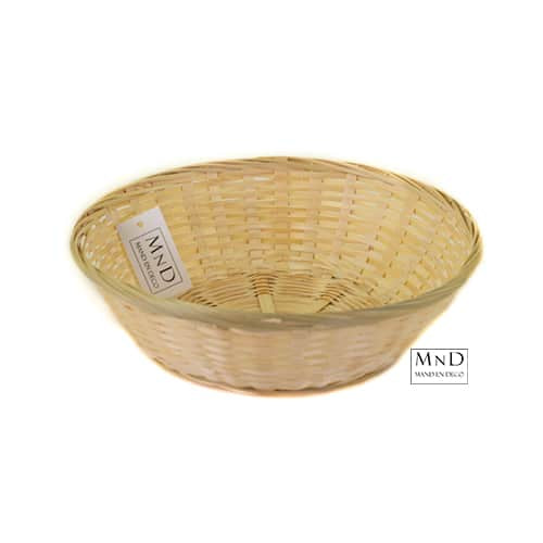 Bamboe broodmand rond 30x8cm