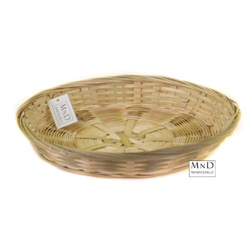 Bamboe schaal rond laag 30x5cm