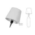 Lamp touch flessenkork LED wit L10,5B10,5H13CM