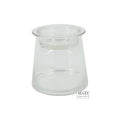 Deco glas m/komdeksel Hanny S helder L14B14H13,5CM
