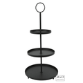 Etagere Lukas m/oog 3 L zwart L39,5B39,5H83CM