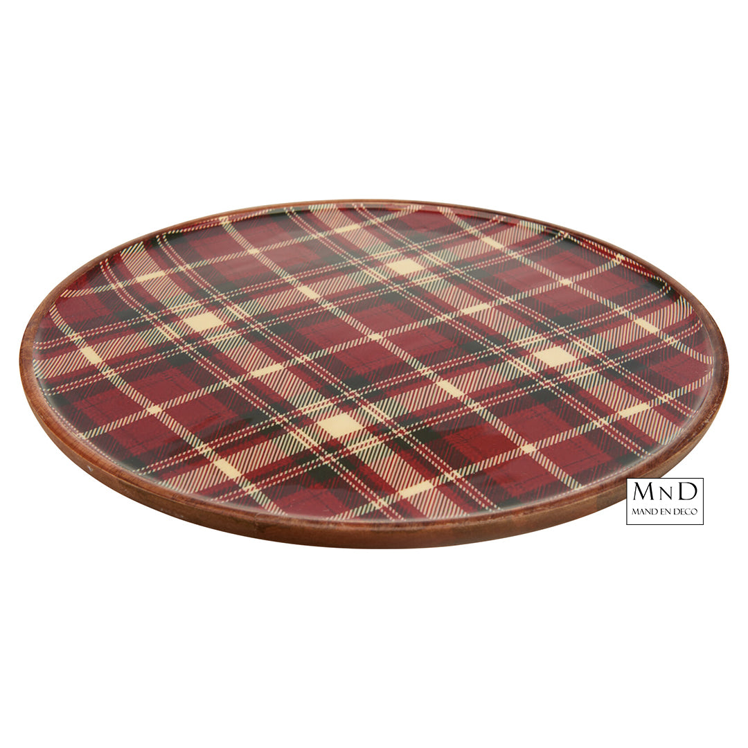 Onderbord Harris geruit patroon 37cm