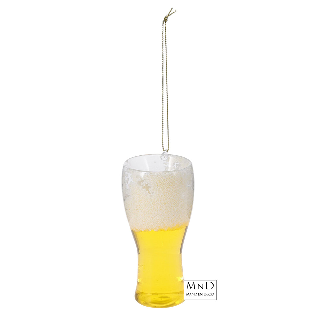 Bierglas Hangdecoratie 10cm 2assorti.