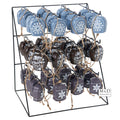 Koebel hang decoratie Blauw Bruin Antraciet 9cm 3assorti.