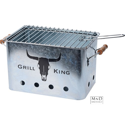 BBQ rechthoek zink 22x43x22.5cm.