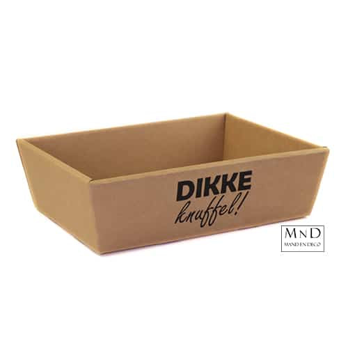 Karton kraft DIKKE knuffel 29x21x9cm