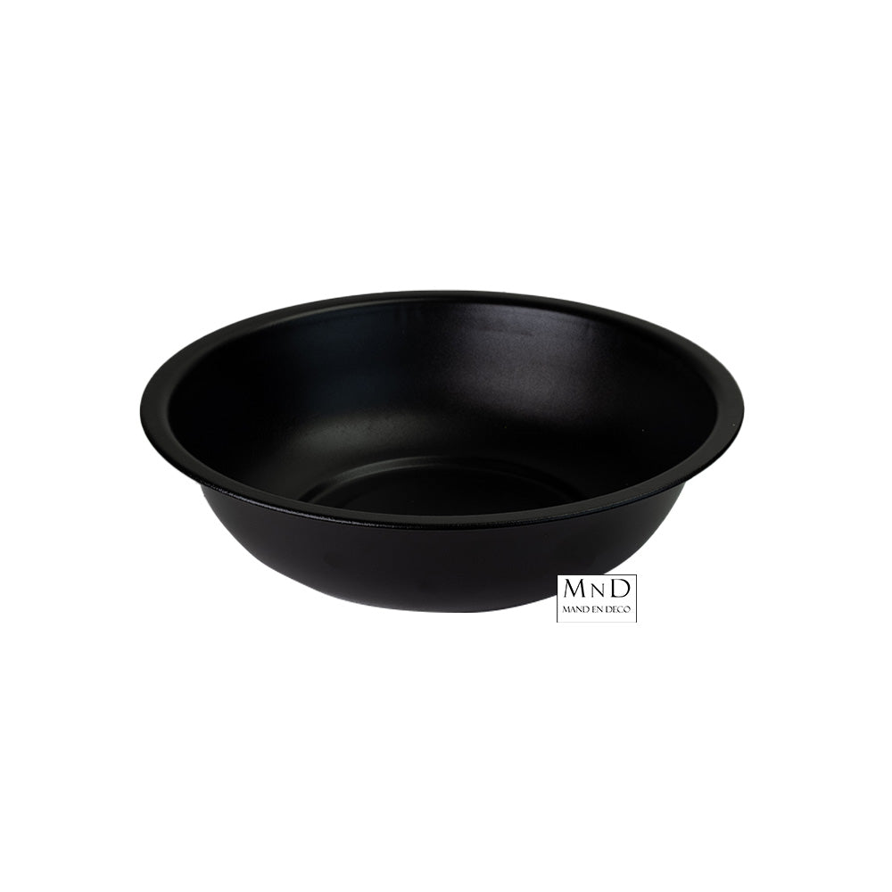 Schaal Sion rond zwart S Ø23x6.5cm
