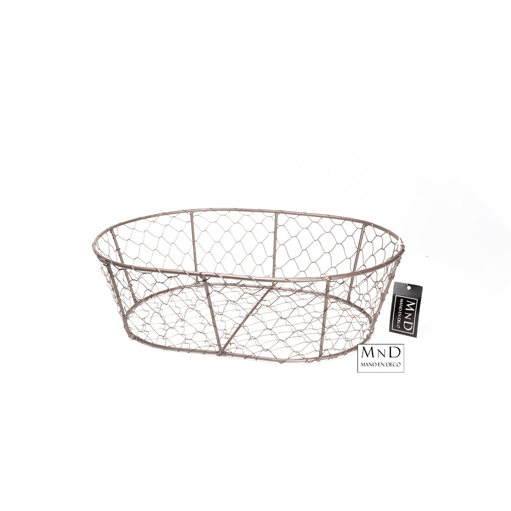 Draadmand Erik M roest bruin 28x18.5x9cm