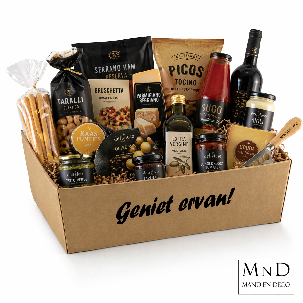 Karton kraft Geniet ervan! 29x21x9cm