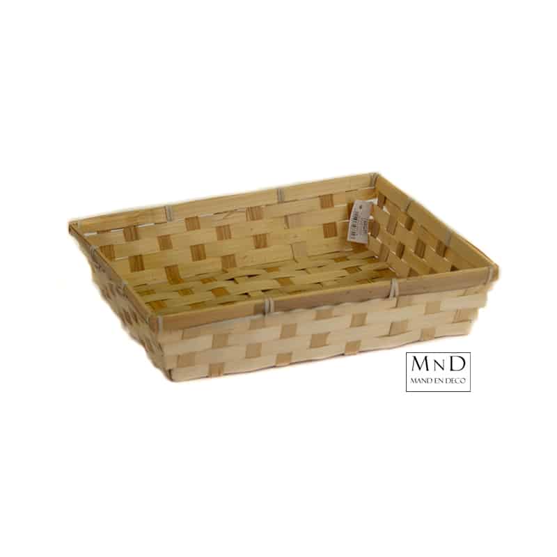 Bamboe mand 30x24xH7cm