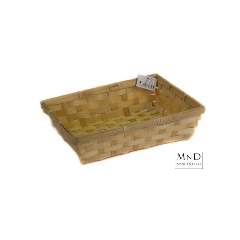 Bamboe mand 24x19xH6,5cm