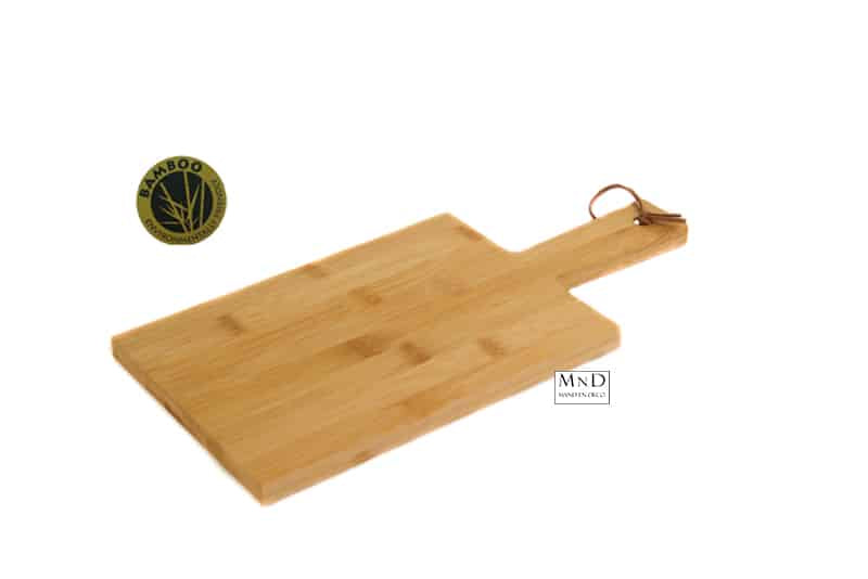 Bamboe plank Koen met greep M 35x17xH1,5cm