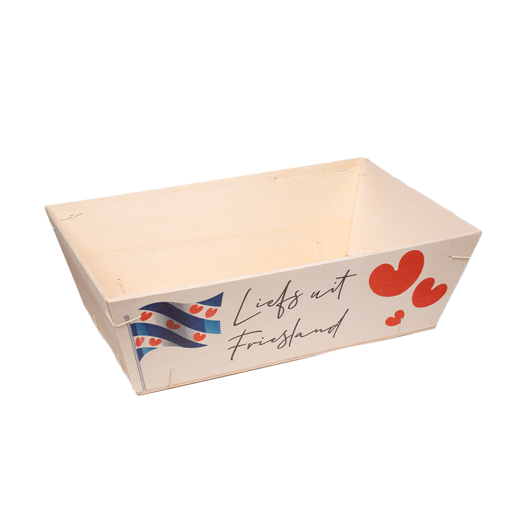 Houten bakje Liefs uit friesland 29x19x9cm