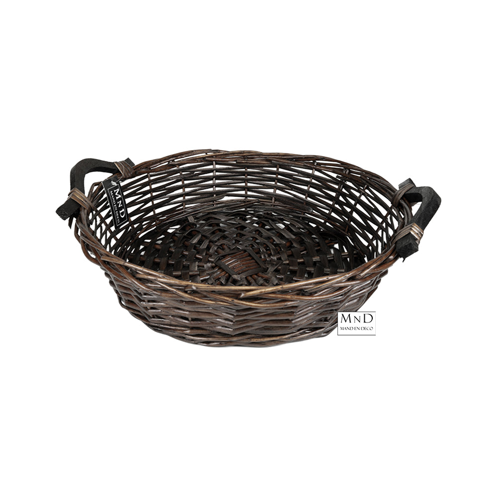 Mand Madrid M met houten handvat ø36xH9cm