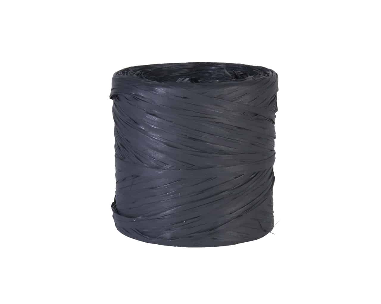 Raffia basic lint 200m | 10 nero zwart
